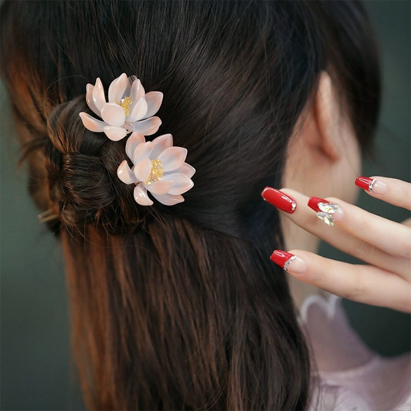1Pair Vintage Hairpin Glazed F - đánh giá và giá Hanbok Hair Pin