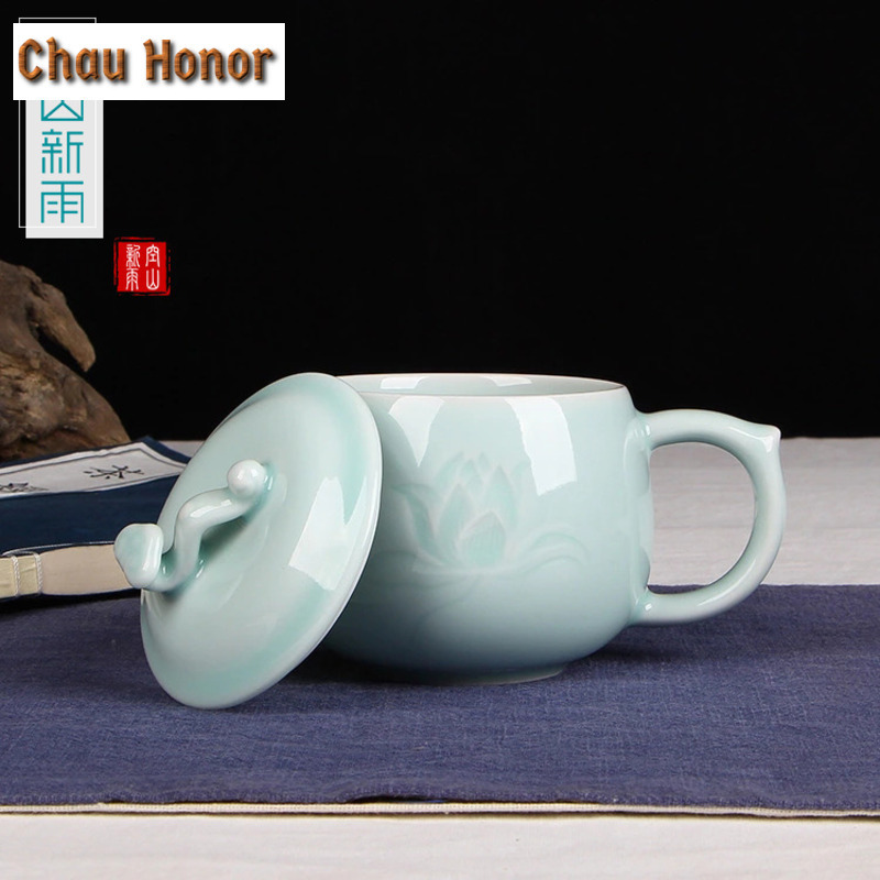 350ml Longquan Celadon Lotus C - đánh giá và giá Celadon Ceramic Cup