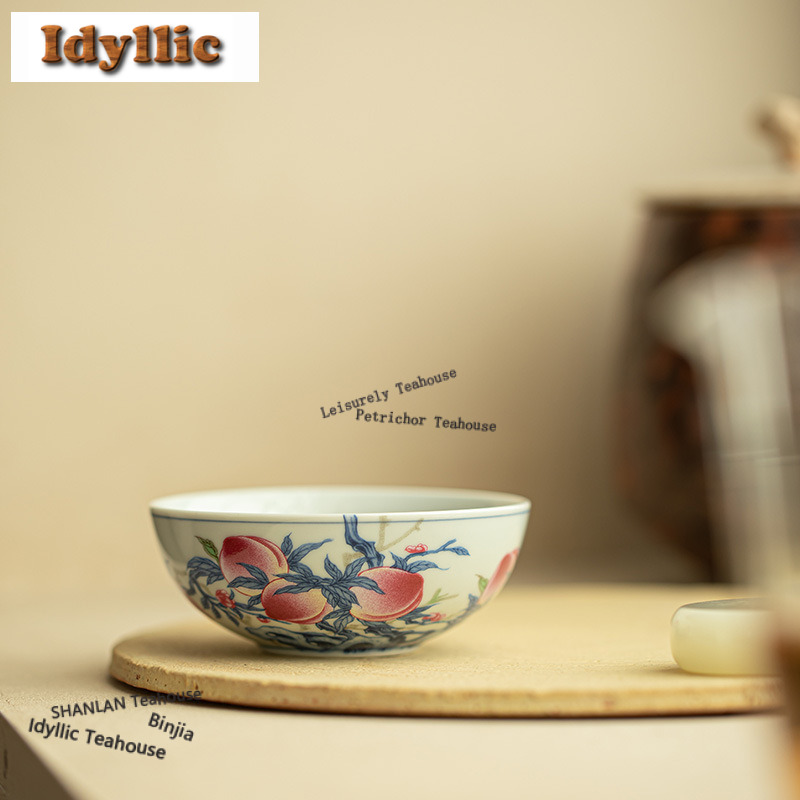 100ml Celadon Longevity Peach  - đánh giá và giá Celadon Ceramic Cup