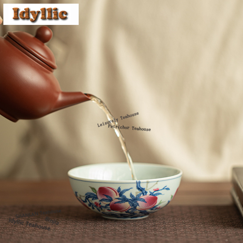 100ml Celadon Longevity Peach  - đánh giá và giá Celadon Ceramic Cup