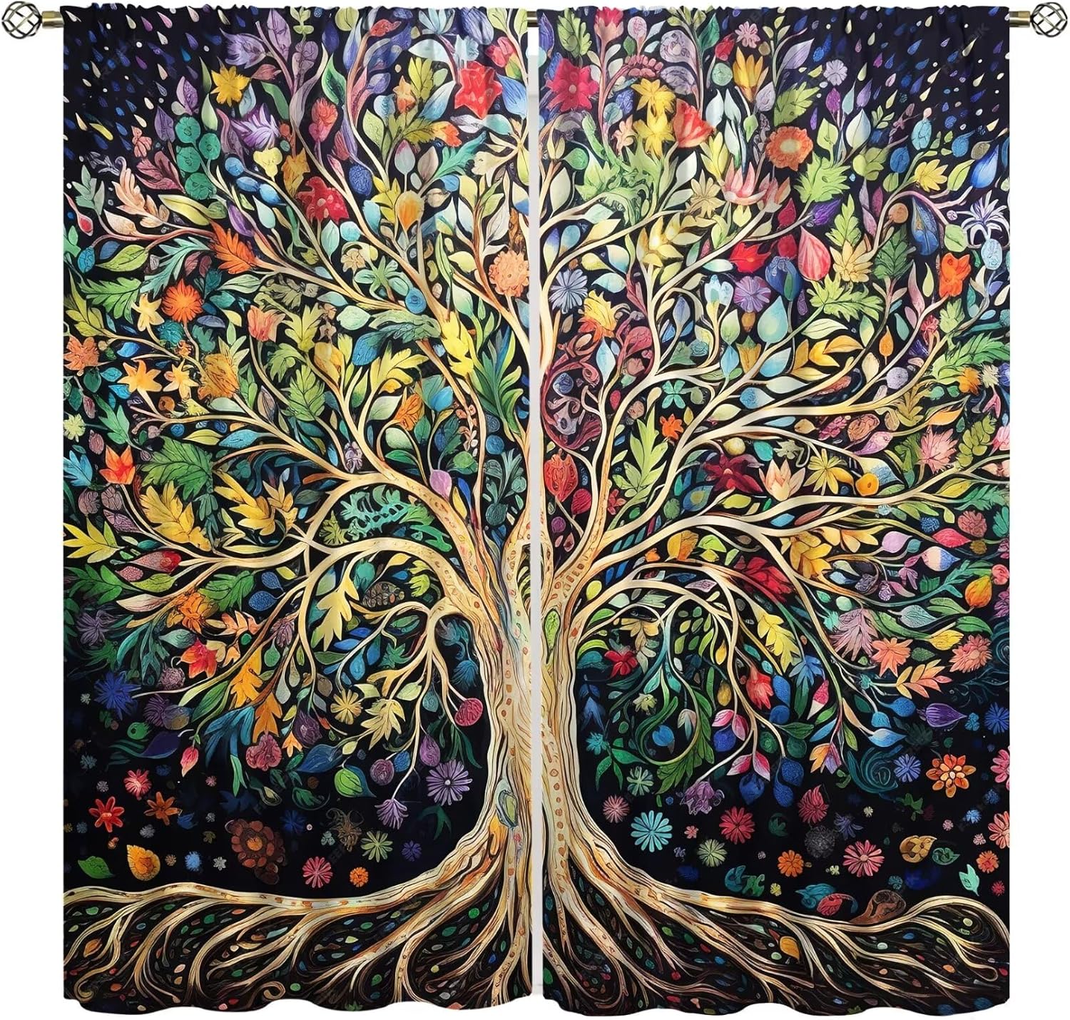 Tree of Life Curtains, Fantasy - đánh giá và giá Modern Korean Lifestyle