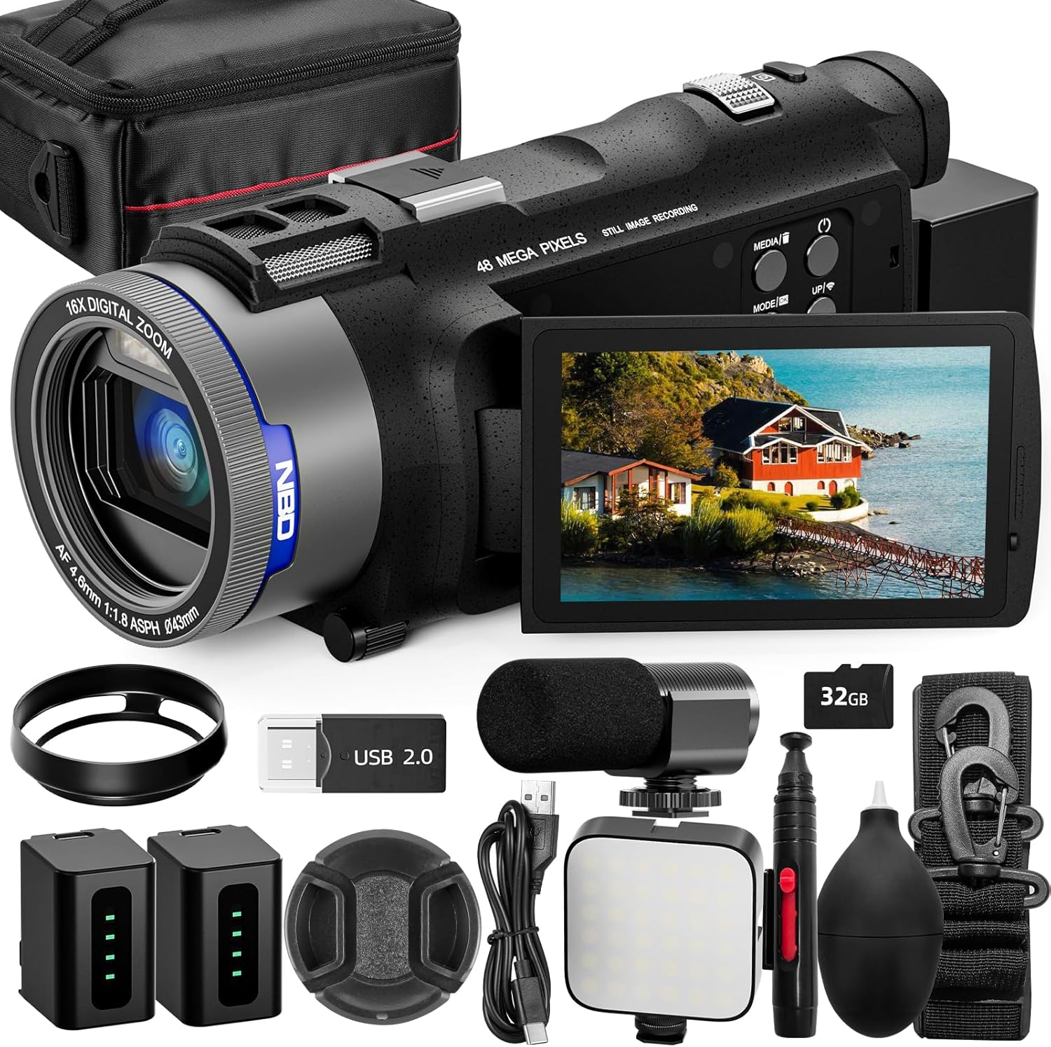 NBD 4K Camcorder Video Camera  - đánh giá và giá Korean Lifestyle App