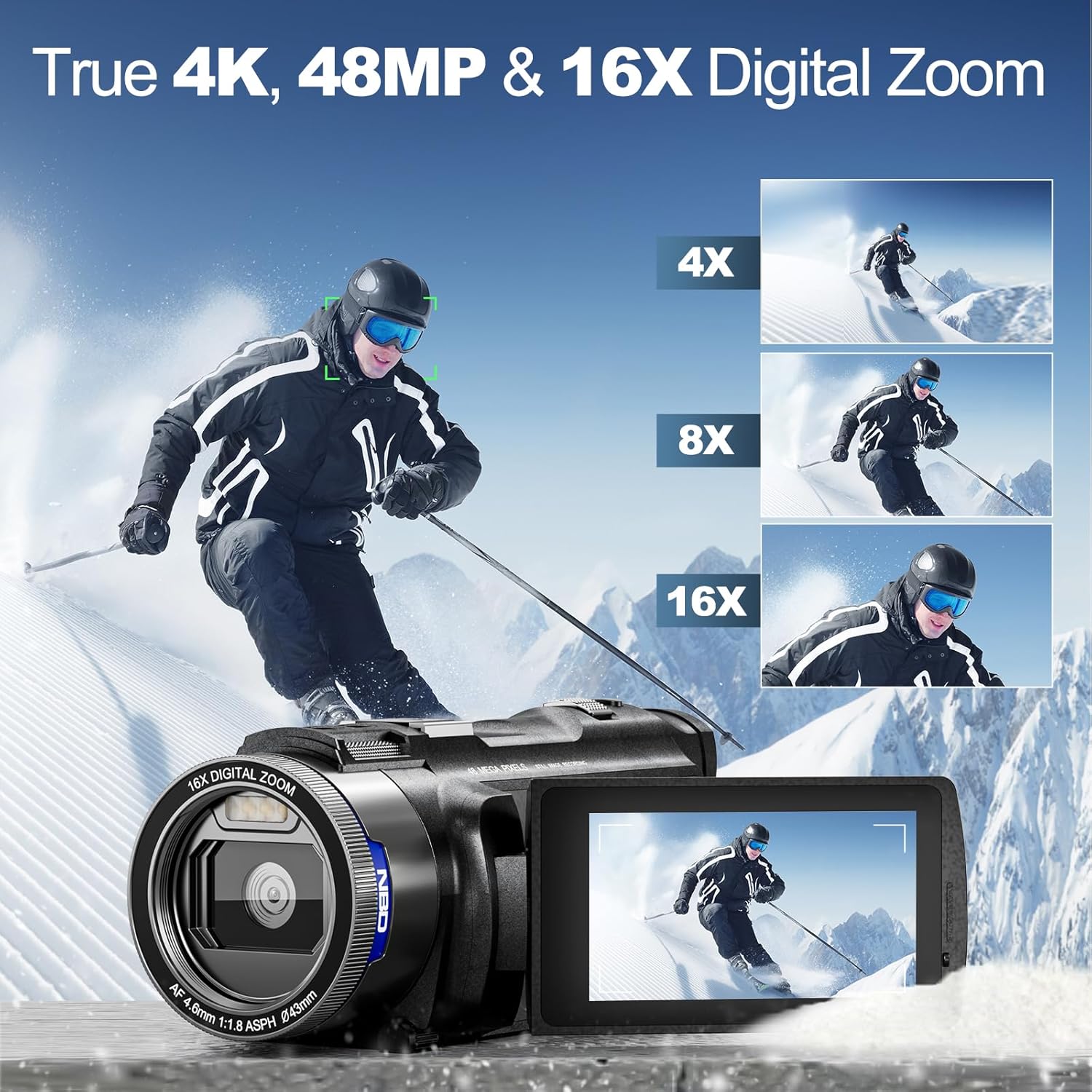 NBD 4K Camcorder Video Camera  - đánh giá và giá Korean Lifestyle App