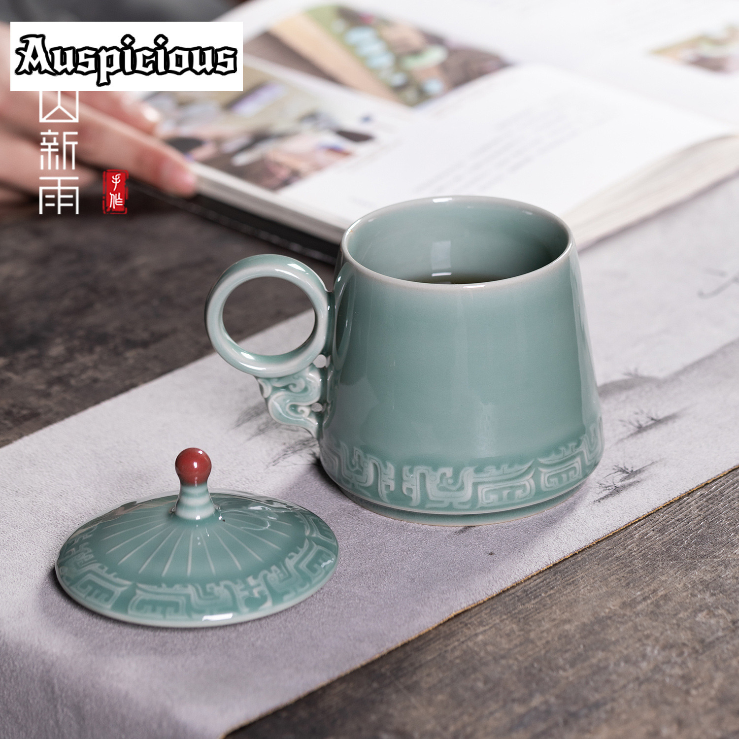 395ml Longquan Celadon Bronze  - đánh giá và giá Celadon Ceramic Cup