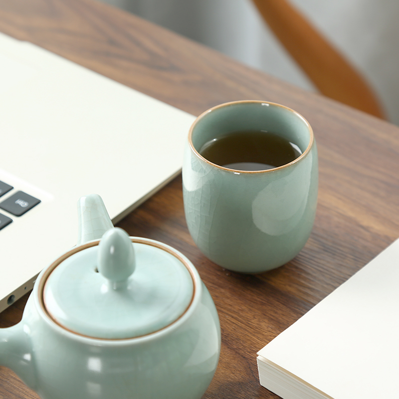 CHANSHOVA-Porcelain Tea Cup Se - đánh giá và giá Celadon Ceramic Cup