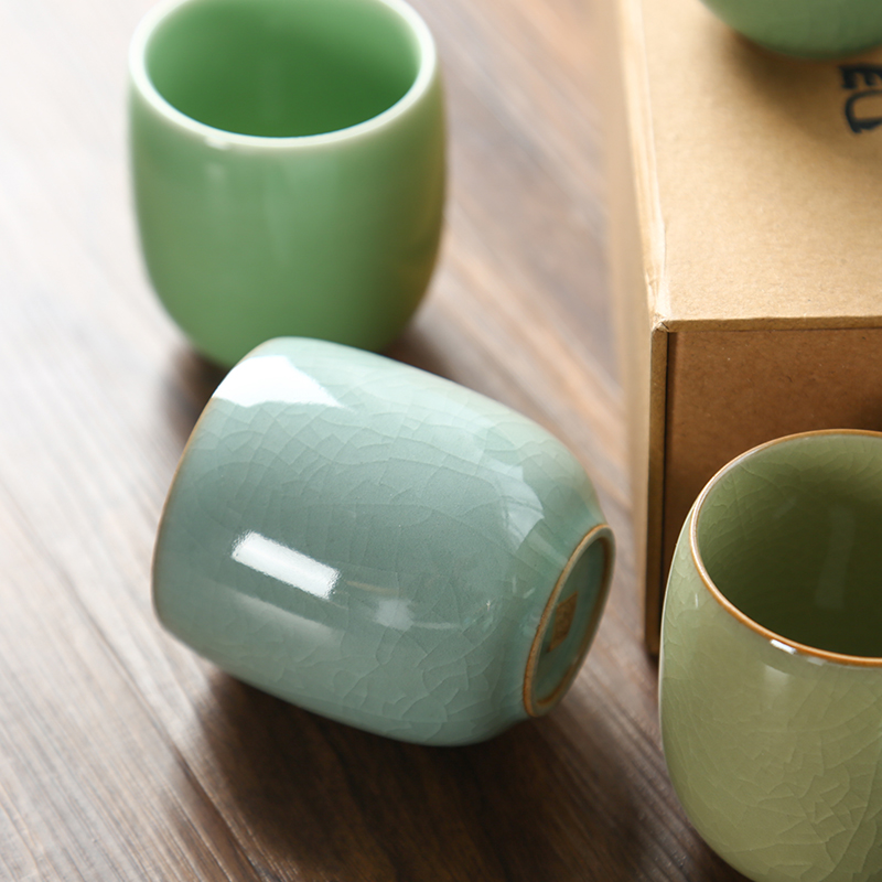 CHANSHOVA-Porcelain Tea Cup Se - đánh giá và giá Celadon Ceramic Cup