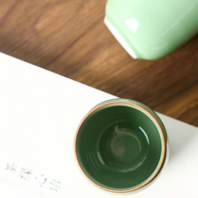 CHANSHOVA-Porcelain Tea Cup Se - đánh giá và giá Celadon Ceramic Cup