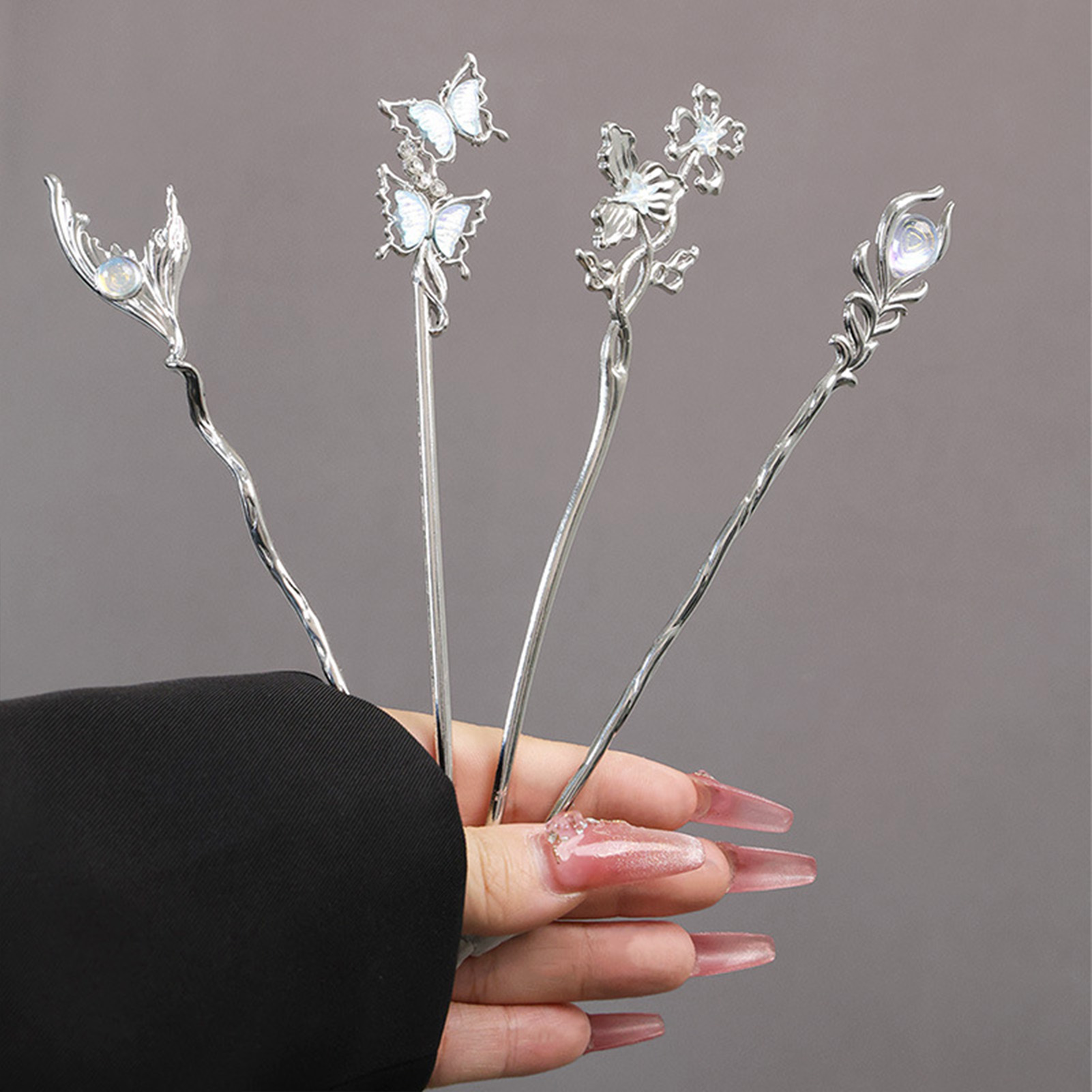 Metal Butterfly Hair Sticks Ch - đánh giá và giá Hanbok Hair Pin