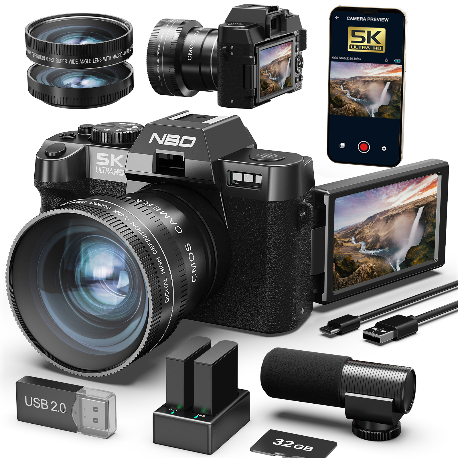 NBD 48MP&4K Digital Cameras fo - đánh giá và giá Korean Lifestyle App