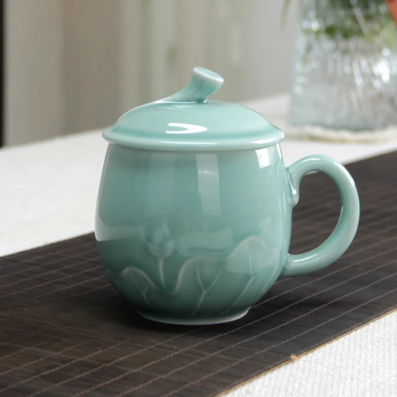Longquan celadon office tea cu - đánh giá và giá Celadon Ceramic Cup