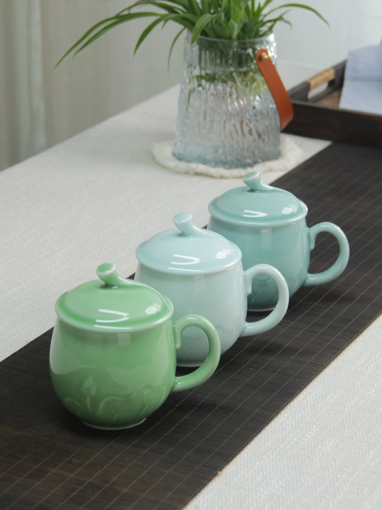 Longquan celadon office tea cu - đánh giá và giá Celadon Ceramic Cup