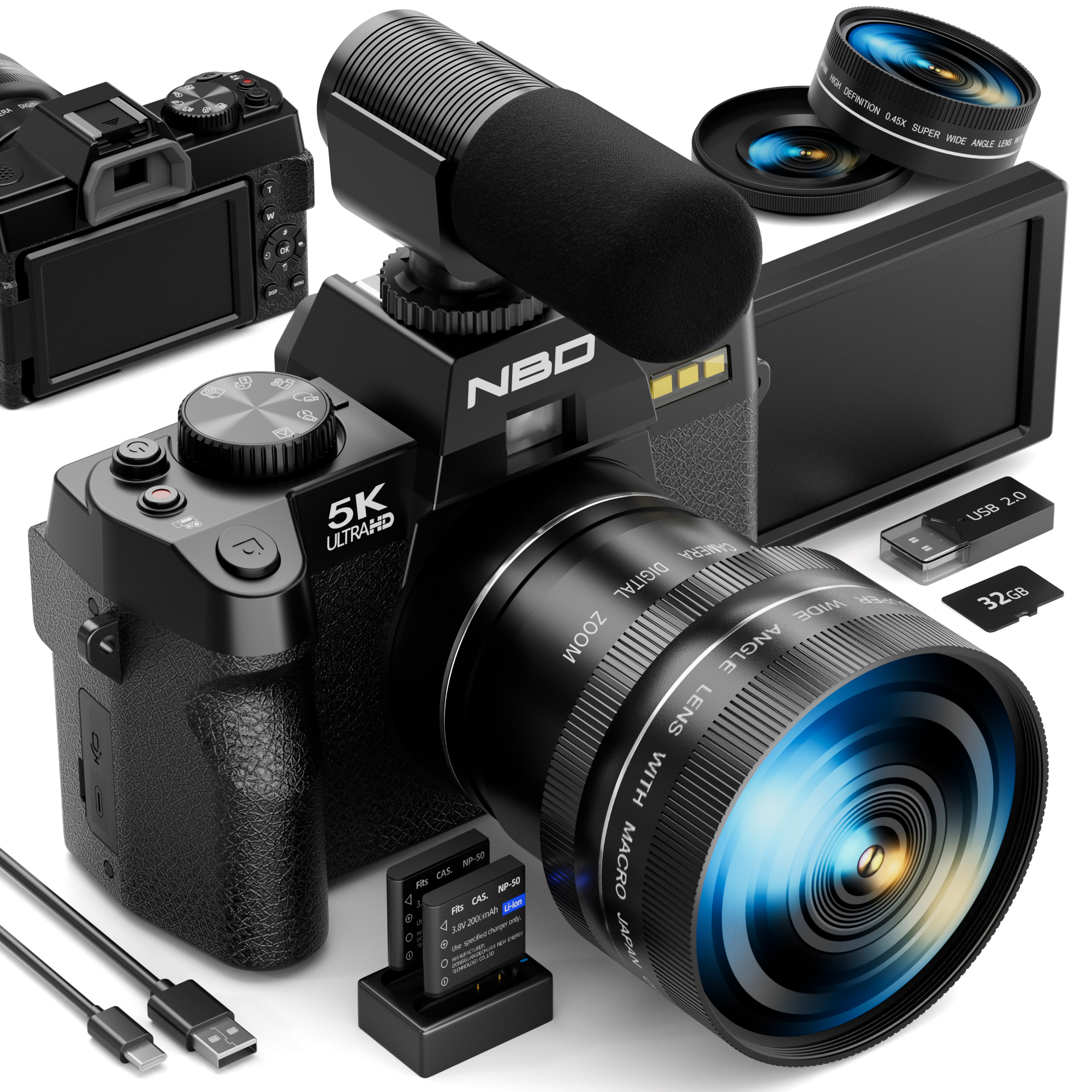 NBD 5K 48MP Digital Cameras fo - đánh giá và giá Korean Lifestyle App