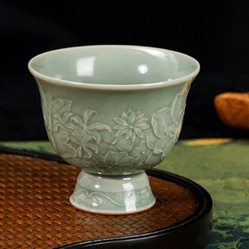 LH celadon teacup tall cup tea - đánh giá và giá Celadon Ceramic Cup