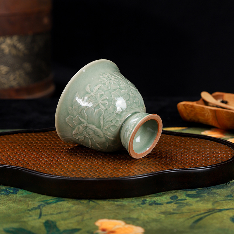 LH celadon teacup tall cup tea - đánh giá và giá Celadon Ceramic Cup