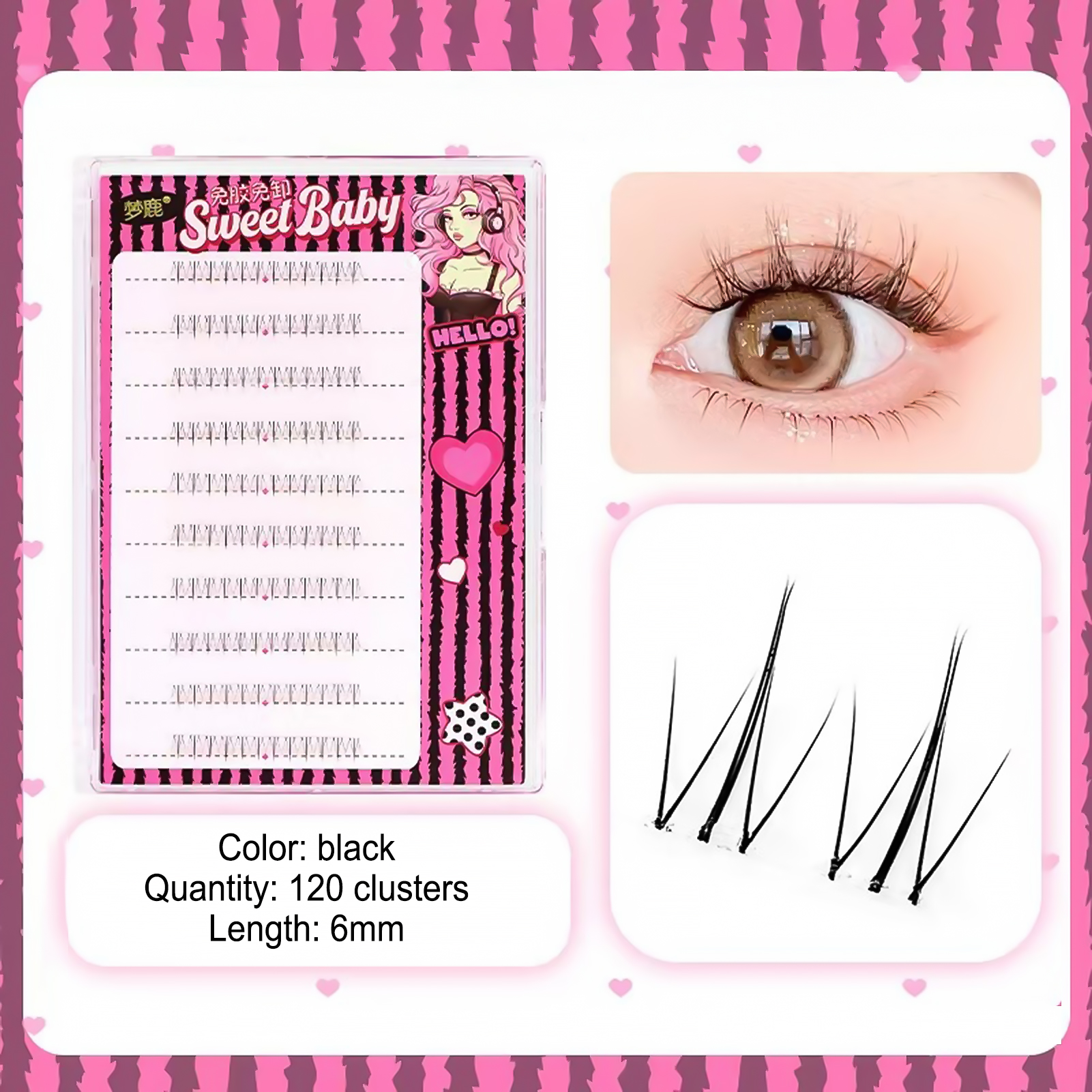 Women DIY Curling Eyelash Clus - đánh giá và giá Korean Women Lifestyle