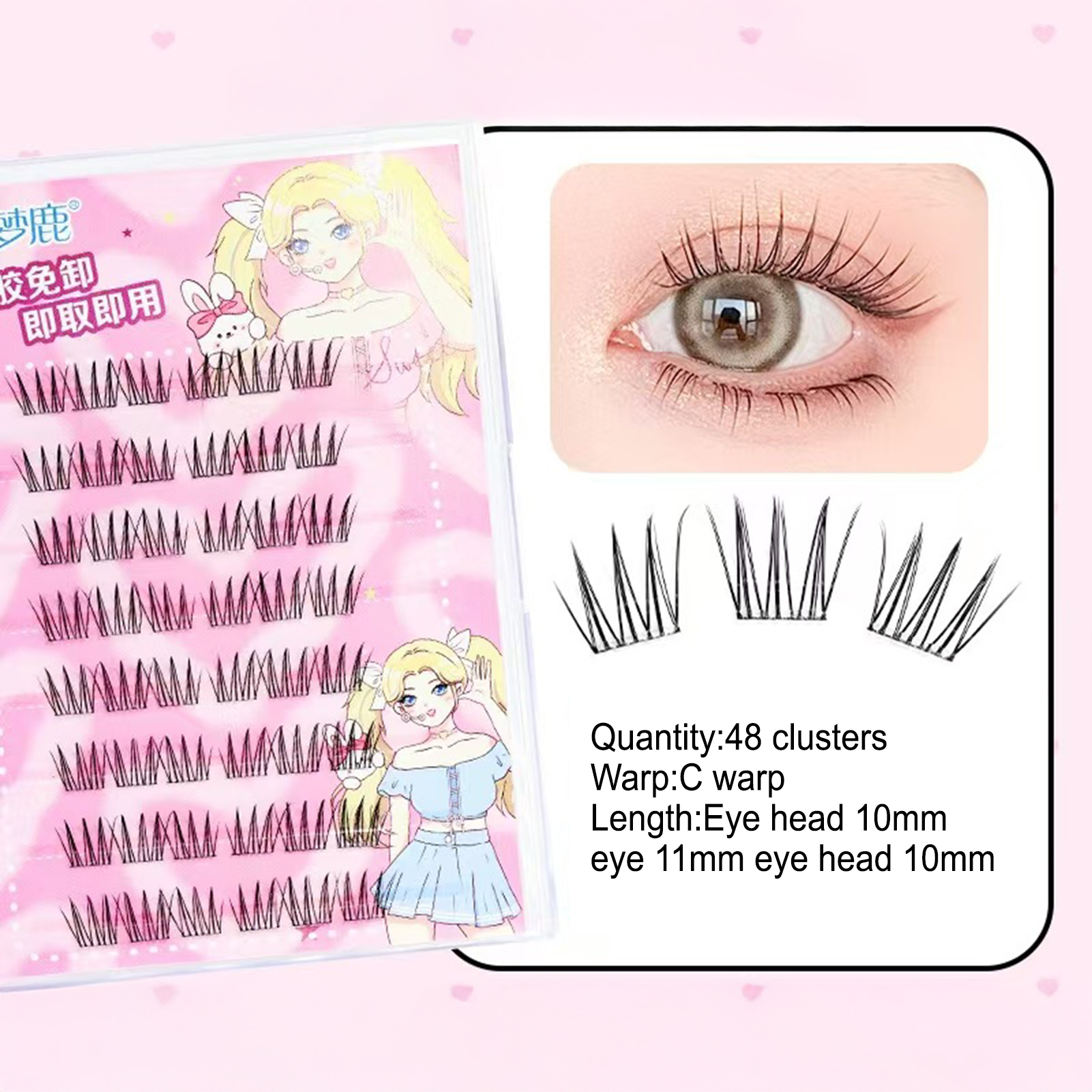 Women DIY Curling Eyelash Clus - đánh giá và giá Korean Women Lifestyle