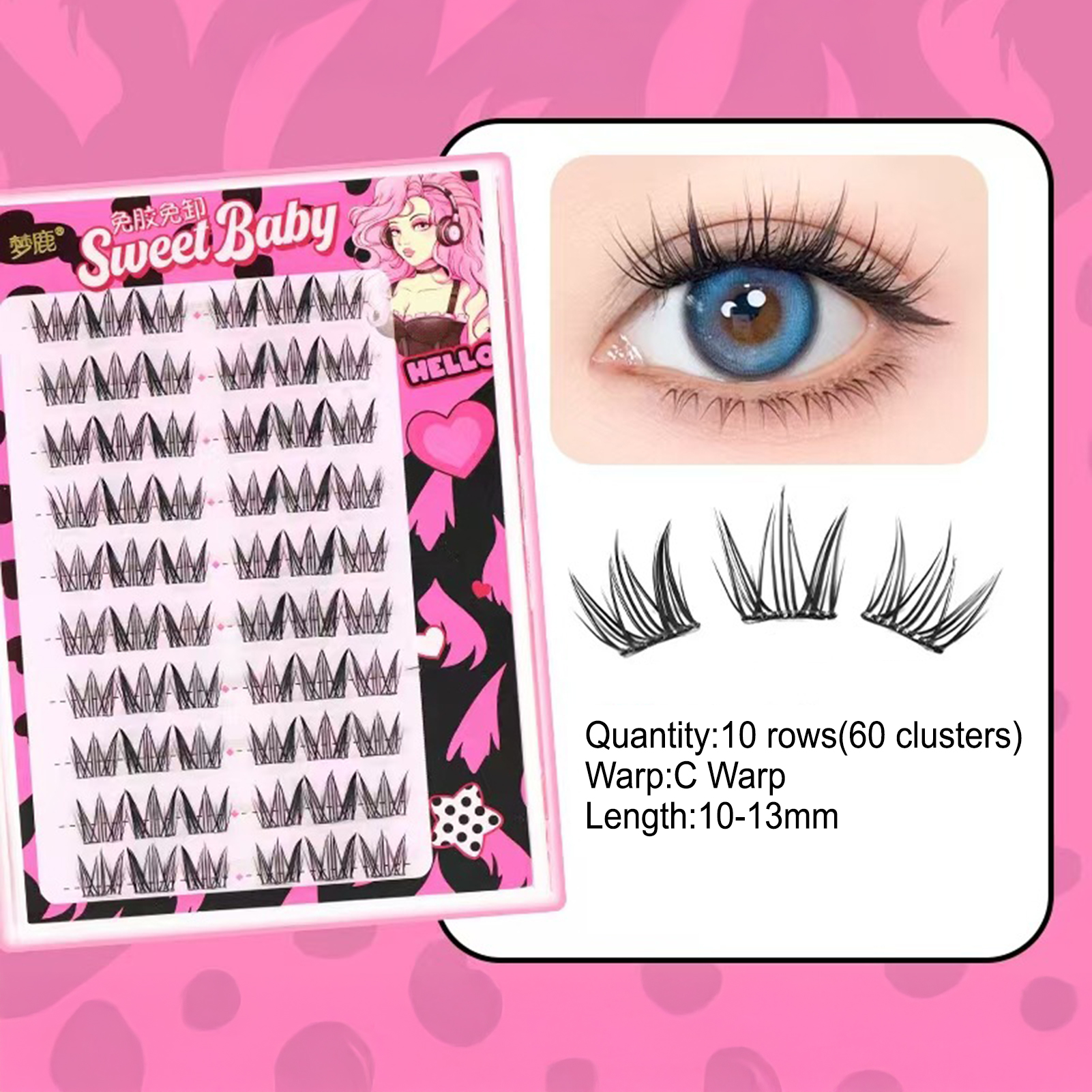 Women DIY Curling Eyelash Clus - đánh giá và giá Korean Women Lifestyle