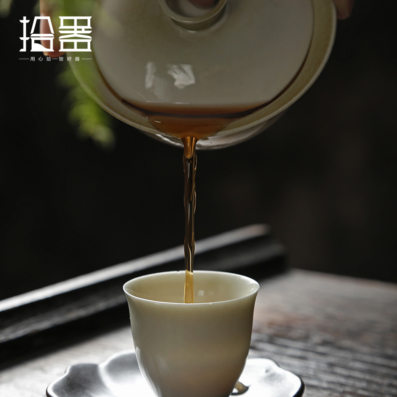 Vegetal Ash Glaze Ceramic Thre - đánh giá và giá Celadon Ceramic Cup