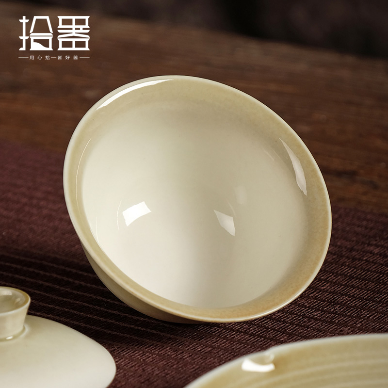 Vegetal Ash Glaze Ceramic Thre - đánh giá và giá Celadon Ceramic Cup