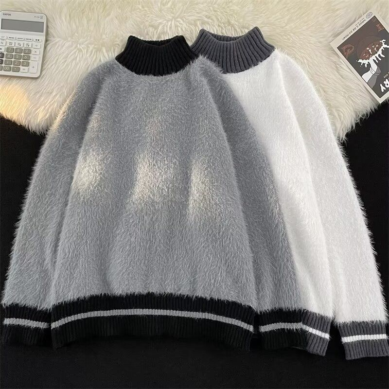 Fur Collar Pullovers Estampado - đánh giá và giá Modern Korean Lifestyle