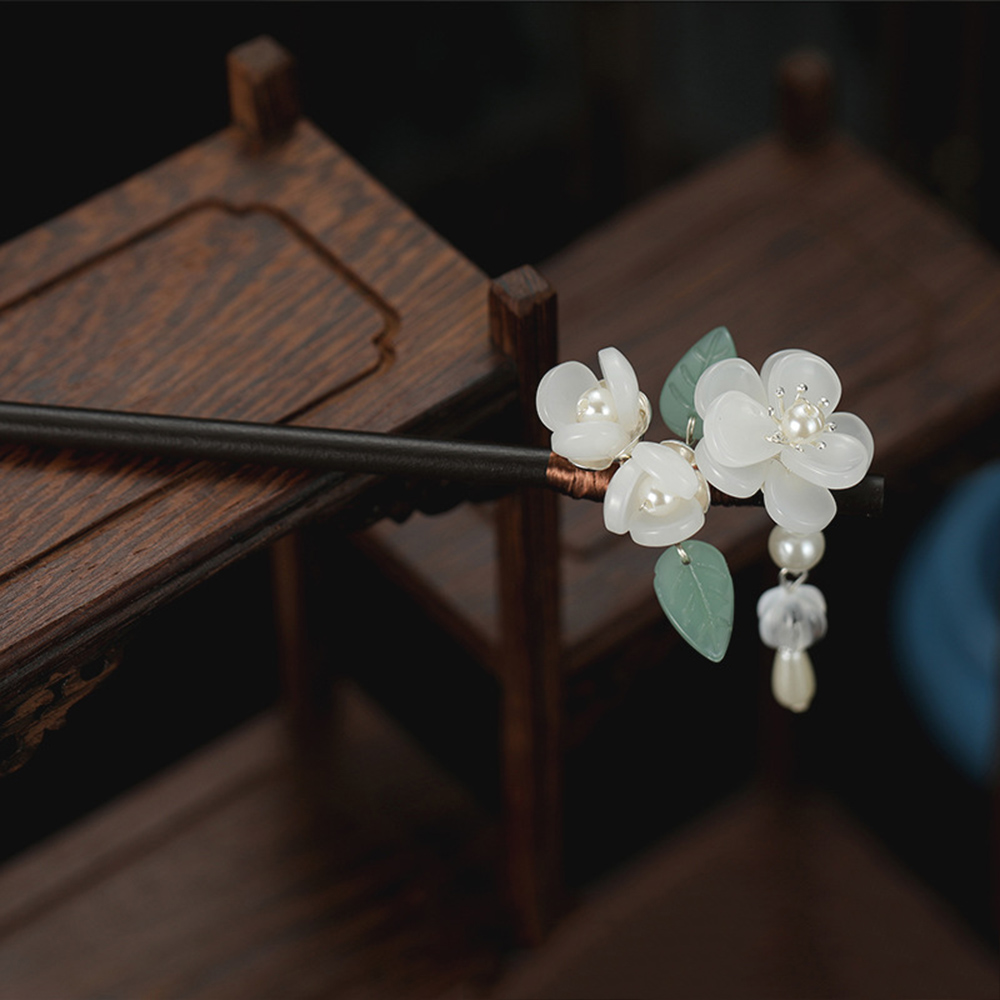 Retro Flower Hairpin With Pear - đánh giá và giá Hanbok Hair Pin